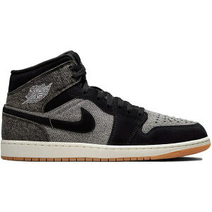 Jordan �W���[�_�� �����Y �X�j�[�J�[ �yJordan 1 Mid SE Black Denim�z �T�C�Y US_M_15 Black/Sail/Gum Medium Brown/Black