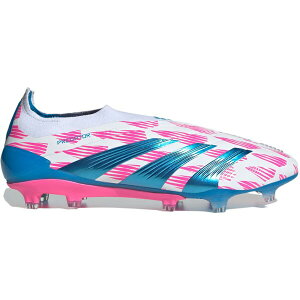 adidas AfB_X Y Xj[J[ yadidas Predator Elite Laceless FG Players Packz TCY US_7.5(25.5cm) Cloud White/Solar Blue/Solar Pink