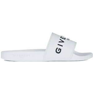 Givenchy �W�o���V�[ �����Y �X�j�[�J�[ �yGivenchy Paris Flat Sandals White Black�z �T�C�Y US_9(27.0cm) White/Black