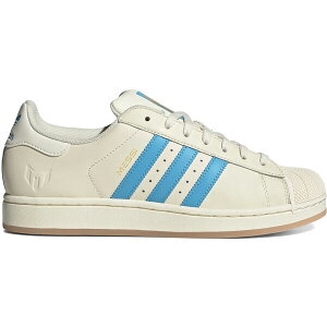 adidas �A�f�B�_�X �����Y �X�j�[�J�[ �yadidas Superstar Lionel Messi Argentina�z �T�C�Y US_M_4 Cream White/Semi Blue Burst/Gold Metallic