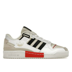 adidas AfB_X Y Xj[J[ yadidas Forum Exhibit Low White Vivid Redz TCY US_5(23.0cm) Cloud White/Core Black/Vivid Red