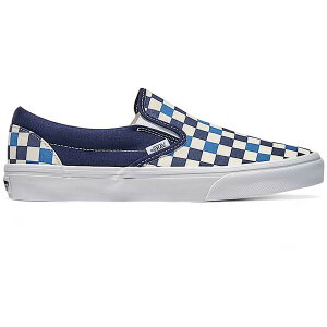 Vans �o���Y �����Y �X�j�[�J�[ �yVans Classic Slip-On Checkerboard Navy Blue White�z �T�C�Y US_5(23.0cm) Navy Blue/White