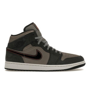 Jordan W[_ Y Xj[J[ yJordan 1 Mid SE Night Stadiumz TCY US_8(26.0cm) Night Stadium/Black-Flat Pewter-Total Orange-Neutral Grey