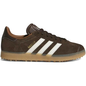 adidas AfB_X Y Xj[J[ yadidas Gazelle Spikeless Golf Dark Brown Chalk Whitez TCY US_9.5(27.5cm) Dark Brown/Chalk White/Gum