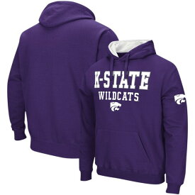 コロシアム メンズ パーカー・スウェットシャツ アウター Kansas State Wildcats Colosseum Sunrise Pullover Hoodie Purple