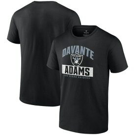 ファナティクス メンズ Tシャツ トップス Davante Adams Las Vegas Raiders Fanatics Branded Hometown TShirt Black
