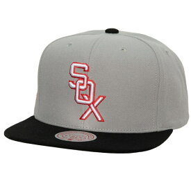 ミッチェル&ネス メンズ 帽子 アクセサリー Chicago White Sox Mitchell & Ness Cooperstown Collection Away Snapback Hat Gray