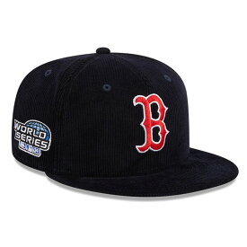 ニューエラ メンズ 帽子 アクセサリー Boston Red Sox New Era Throwback Corduroy 59FIFTY Fitted Hat Navy