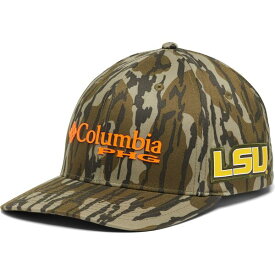 コロンビア メンズ 帽子 アクセサリー LSU Tigers Columbia Bottomland Flex Hat Mossy Oak Camo