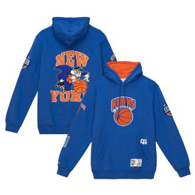 ミッチェル&ネス メンズ パーカー・スウェットシャツ アウター New York Knicks Mitchell & Ness Team Origins Fleece Pullover Hoodie Royal