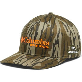 コロンビア メンズ 帽子 アクセサリー Georgia Bulldogs Columbia Bottomland Flex Hat Mossy Oak Camo