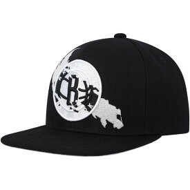 ミッチェル&ネス メンズ 帽子 アクセサリー Brooklyn Nets Mitchell & Ness Paint By Numbers Snapback Hat Black