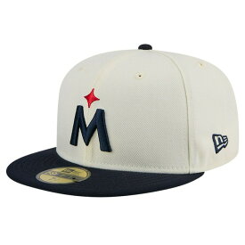 ニューエラ メンズ 帽子 アクセサリー Minnesota Twins New Era Evergreen Chrome 59FIFTY Fitted Hat White