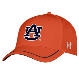 アンダーアーマー メンズ 帽子 アクセサリー Auburn Tigers Under Armour Blitzing Accent IsoChill Adjustable Hat Orange