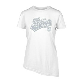 レベルウェア レディース Tシャツ トップス Los Angeles Kings Levelwear Women's Birch Sweep TShirt White