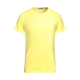 GREY DANIELE ALESSANDRINI グレイ ダニエレ アレッサンドリー二 Tシャツ トップス メンズ T-shirts Light yellow