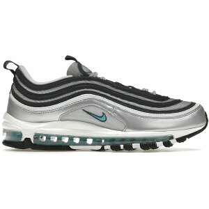 Nike �i�C�L ���f�B�[�X �X�j�[�J�[ �yNike Air Max 97 Metallic Silver Chlorine Blue (Women's)�z �T�C�Y US_6.5(23.5cm) Metallic Silver/Chlorine Blue/White