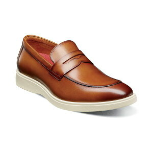 ステイシーアダムス メンズ スリッポン・ローファー シューズ Men's Spencer Moc Toe Penny Slip On Shoes Tan