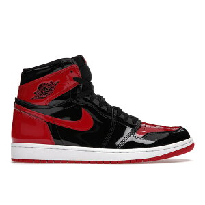 Jordan �W���[�_�� �����Y �X�j�[�J�[ �yJordan 1 Retro High OG Patent Bred�z �T�C�Y US_6.5(24.5cm) Black/White-Varsity Red