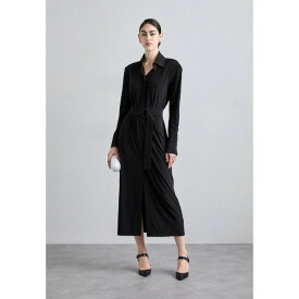 ノーマカマリ レディース ワンピース トップス DRESS LONG SHOULDER PADS - Jersey dress - black