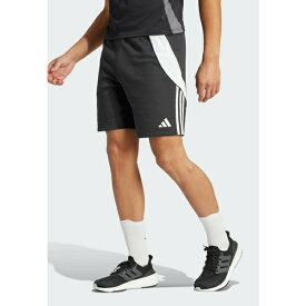 アディダス メンズ バスケットボール スポーツ TIRO 24 - Sports shorts - blac /white