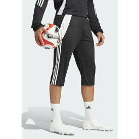 アディダス メンズ バスケットボール スポーツ TIRO24 - 3/4 sports trousers - black/white