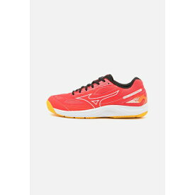 ミズノ メンズ バスケットボール スポーツ CYCLONE SPEED 4 - Volleyball shoes - radiant red/white/carrot curl