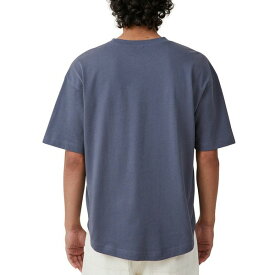 コットンオン メンズ Tシャツ トップス Men's Box Fit Scooped Hem T-Shirt Dusty Denim