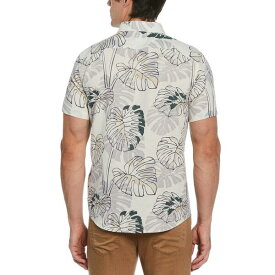 ペリーエリス メンズ シャツ トップス Men's Leaf-Print Shirt Birch