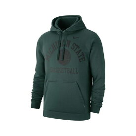 ナイキ レディース パーカー・スウェットシャツ アウター Men's Green Michigan State Spartans Basketball Club Fleece Pullover Hoodie Green