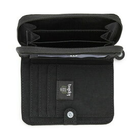キプリング レディース 財布 アクセサリー Money Love Nylon RFID Wallet Black Noir/Silver