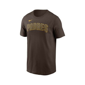 ナイキ レディース Tシャツ トップス Men's Brown San Diego Padres Fuse Wordmark T-shirt Brown