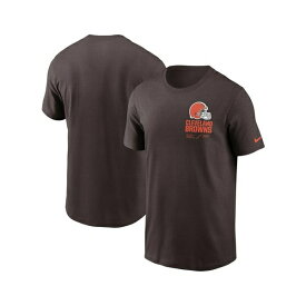 ナイキ レディース Tシャツ トップス Men's Brown Cleveland Browns Infograph Lockup Performance T-shirt Brown