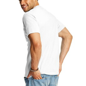 ヘインズ メンズ Tシャツ トップス Beefy-T Unisex Pocket T-Shirt, 2-Pack White