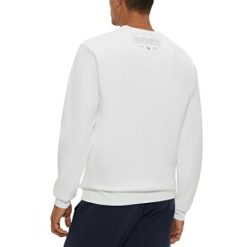 ヒューゴボス メンズ パーカー・スウェットシャツ アウター Men's BOSS x NFL Sweatshirt Open White