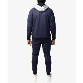 エックスレイ メンズ パーカー・スウェットシャツ アウター Men's Zip Up Hoodie Track Suit Navy