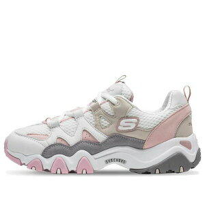 Skechers �X�P�b�`���[�Y ���f�B�[�X �X�j�[�J�[ �y(WMNS) Skechers D'lites 2.0 Shoes White 99999693-WGPK�z �T�C�Y US_6.5(23.5cm)