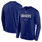 ナイキ メンズ Tシャツ トップス Los Angeles Dodgers Nike Authentic Collection Team Logo Legend Performance Long Sleeve TShirt Royal