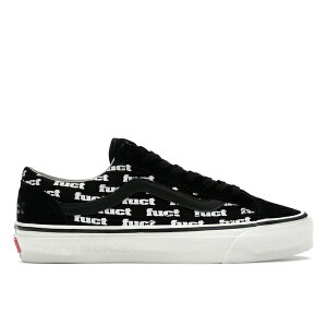 Vans �o���Y �����Y �X�j�[�J�[ �yVans Old Skool Reissue 36 LX FUCT x Slam Jam Black Marshmallow�z �T�C�Y US_8.5(26.5cm) Black/Marshmallow