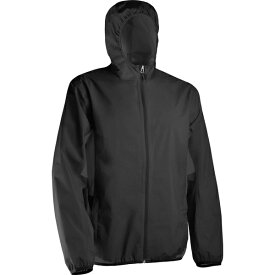 サンマウンテン メンズ ジャケット＆ブルゾン アウター Sun Mountain Men's Hooded Monsoon Jacket Black/Steel