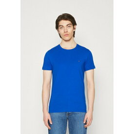 トミー ヒルフィガー メンズ Tシャツ トップス STRETCH SLIM FIT TEE - Basic T-shirt - ultra blue