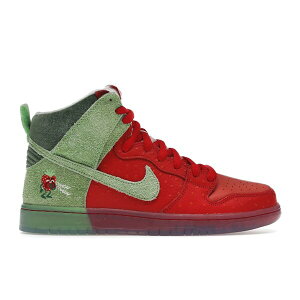 Nike �i�C�L �����Y �X�j�[�J�[ �yNike SB Dunk High Strawberry Cough (Regular Box)�z �T�C�Y US_M_14 University Red/Spinach Green-Magic Ember