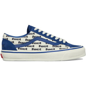 Vans �o���Y �����Y �X�j�[�J�[ �yVans Old Skool Reissue 36 LX FUCT x Slam Jam Blue Marshmallow�z �T�C�Y US_8(26.0cm) Blue/Marshmallow