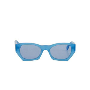 ���g���X�[�p�[�t���[�`���[ �����Y �T���O���X�E�A�C�E�F�A �A�N�Z�T���[ Geometric-frame sunglasses Blue