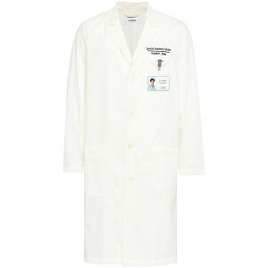 �_�u���b�g �����Y �R�[�g �A�E�^�[ Dc doublet single-breasted coat White