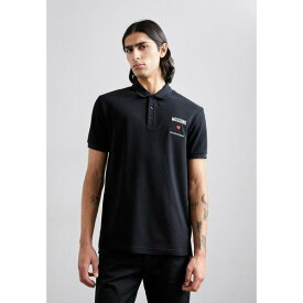モスキーノ メンズ Tシャツ トップス Polo shirt - black