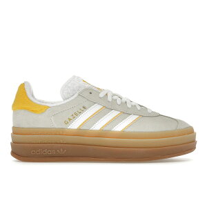 adidas �A�f�B�_�X ���f�B�[�X �X�j�[�J�[ �yadidas Gazelle Bold Ivory Bold Gold (Women's)�z �T�C�Y US_6(23.0cm) Ivory/White/Bold Gold