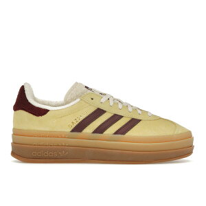 adidas �A�f�B�_�X ���f�B�[�X �X�j�[�J�[ �yadidas Gazelle Bold Almost Yellow Maroon (Women's)�z �T�C�Y US_9.5(26.5cm) Almost Yellow/Maroon/Wonder White