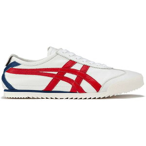 ASICS AVbNX fB[X Xj[J[ yOnitsuka Tiger Mexico 66 Deluxe NM White Classic Red (Women's)z TCY US_7(24.0cm) White/Classic Red