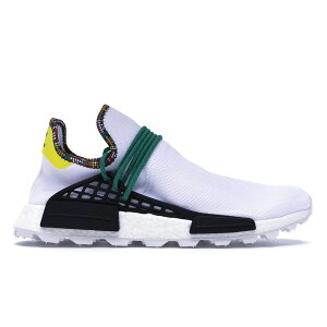 adidas �A�f�B�_�X �����Y �X�j�[�J�[ �yadidas NMD Hu Pharrell Inspiration Pack White�z �T�C�Y US_7.5(25.5cm) Footwear White/Bold Green/Bright Yellow